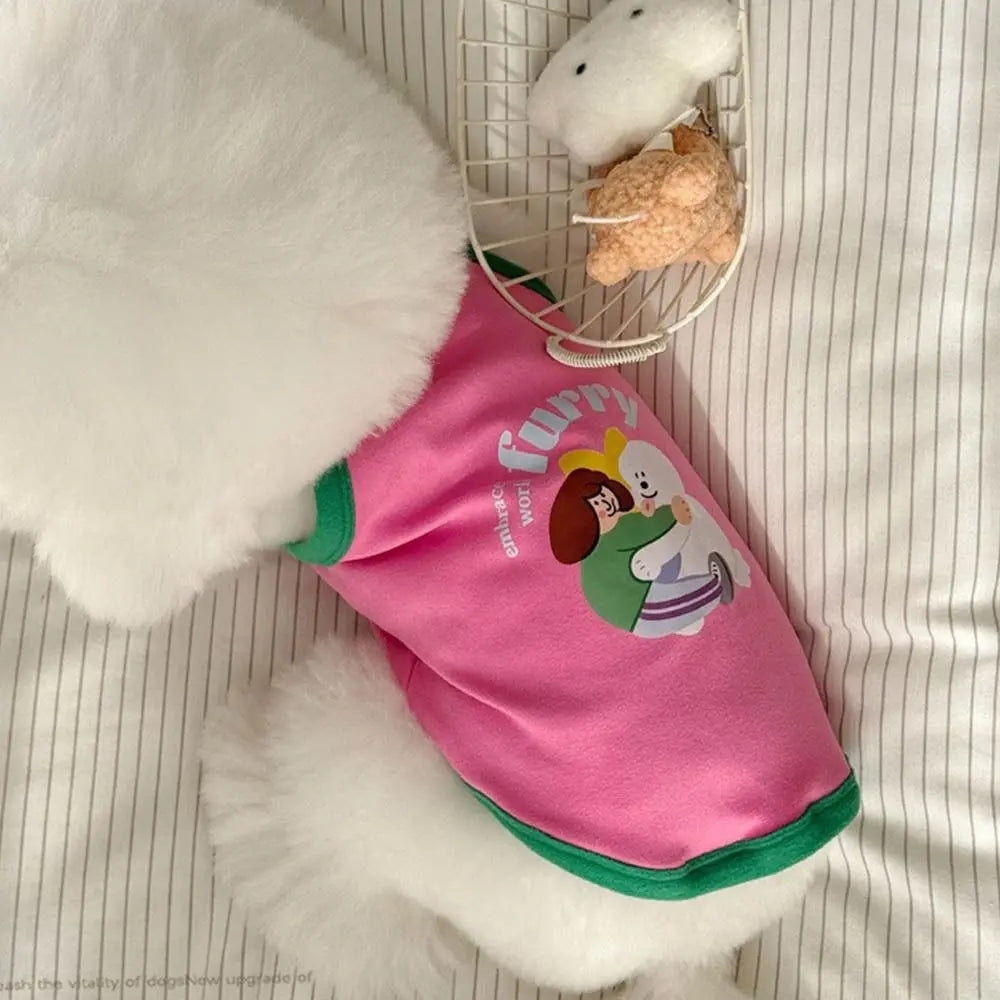 Pet Dresses Thin Strap Dogs Vest Comfortable Fabric Printed Design Puppy Camisole Breathable Soft Small Dog Cat Dress Puppy