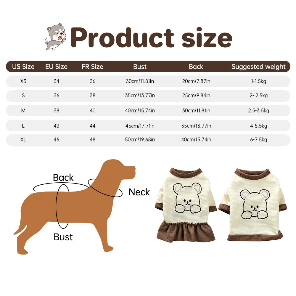 Dog Skirt Sweet Cute Small Fresh Thin Princess Dress Floral Dog Pet Dress Wedding Dresses Spring Summer Pet Dog Clothes