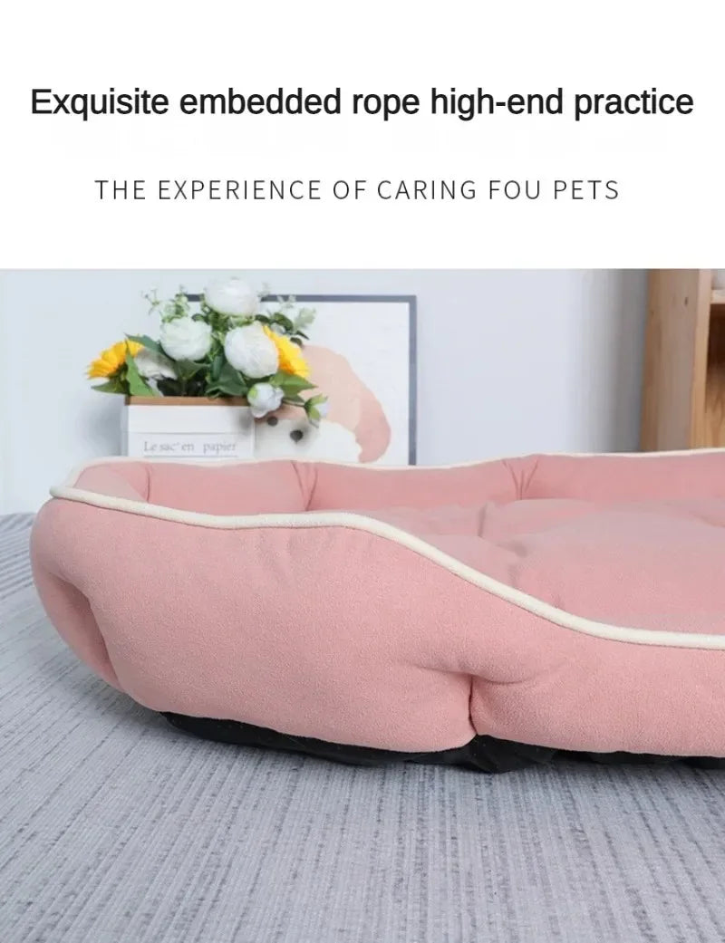 Pet Beds for Dogs Home Dog Bed Large Dog Kennel Accessories Washable Big Bedd Supplies Plush Mat Accessoires Underpad Bedding