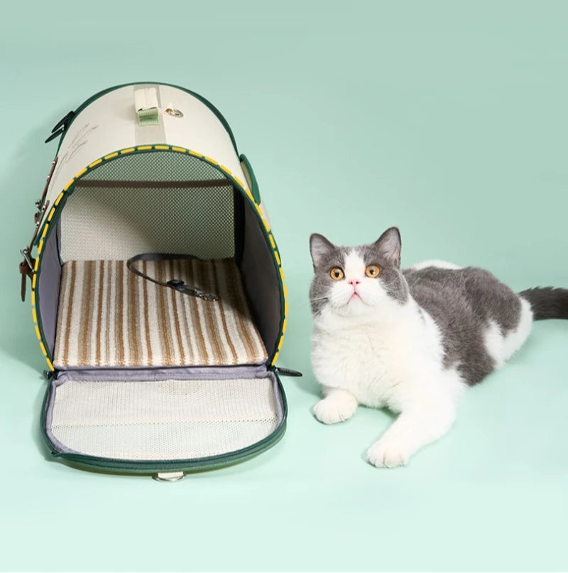 Multifunctional Outdoor Pet Shelter Portable Can Carry Two Shoulders Large Capacity Pet Travel Backpack Pet Products Accessories