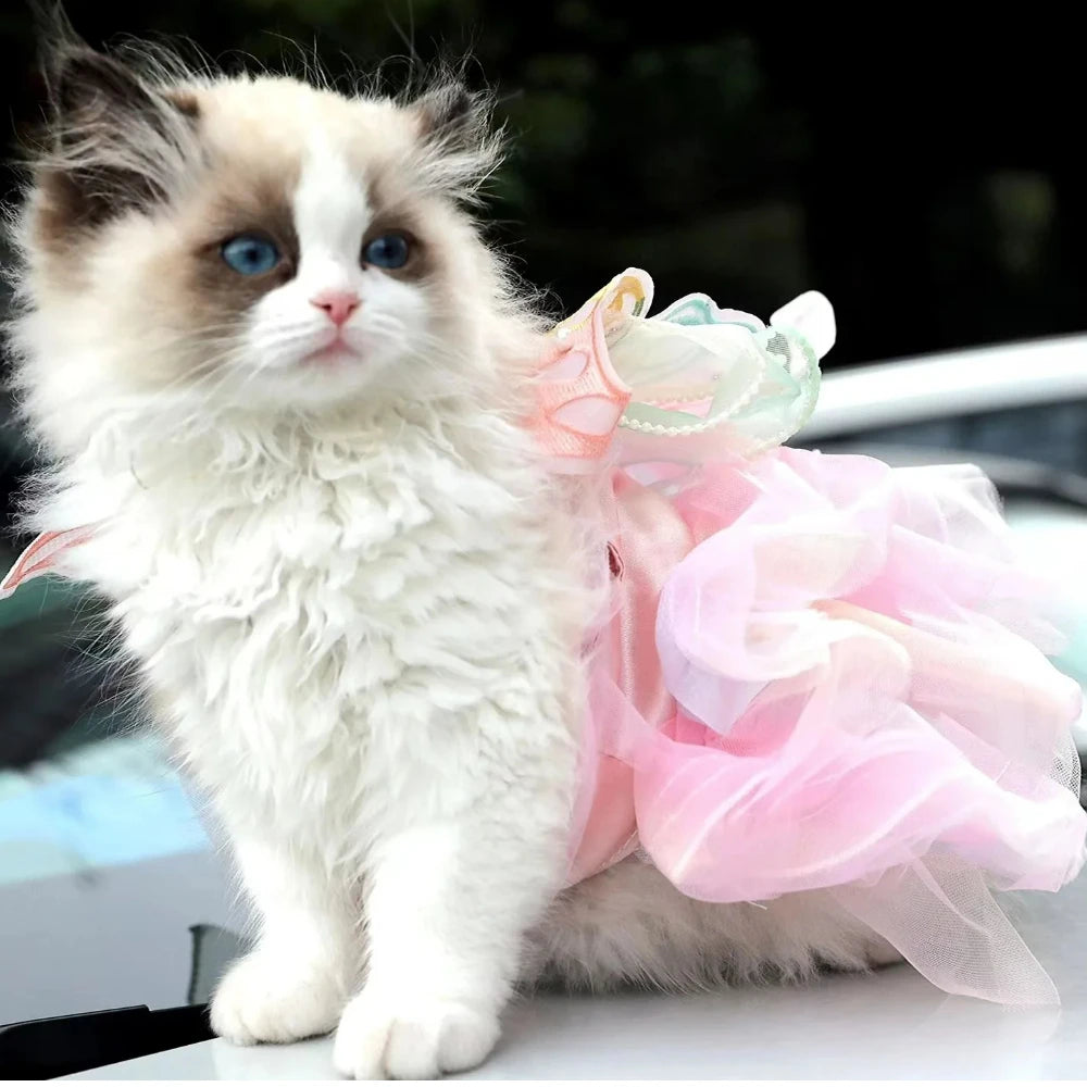 Pet Clothes Dog Wedding Dress Prom Party Princess Dresses for Small Dogs Luxury Dog Clothes Puppy Costume Colorful Pet Supplies