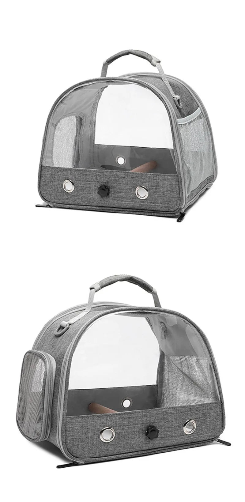 Pet Portable Travel Bag Outdoor Breathable Small Animal Carriers Equipment Zipper Double Open Oxford Small Pet Outing Supplies