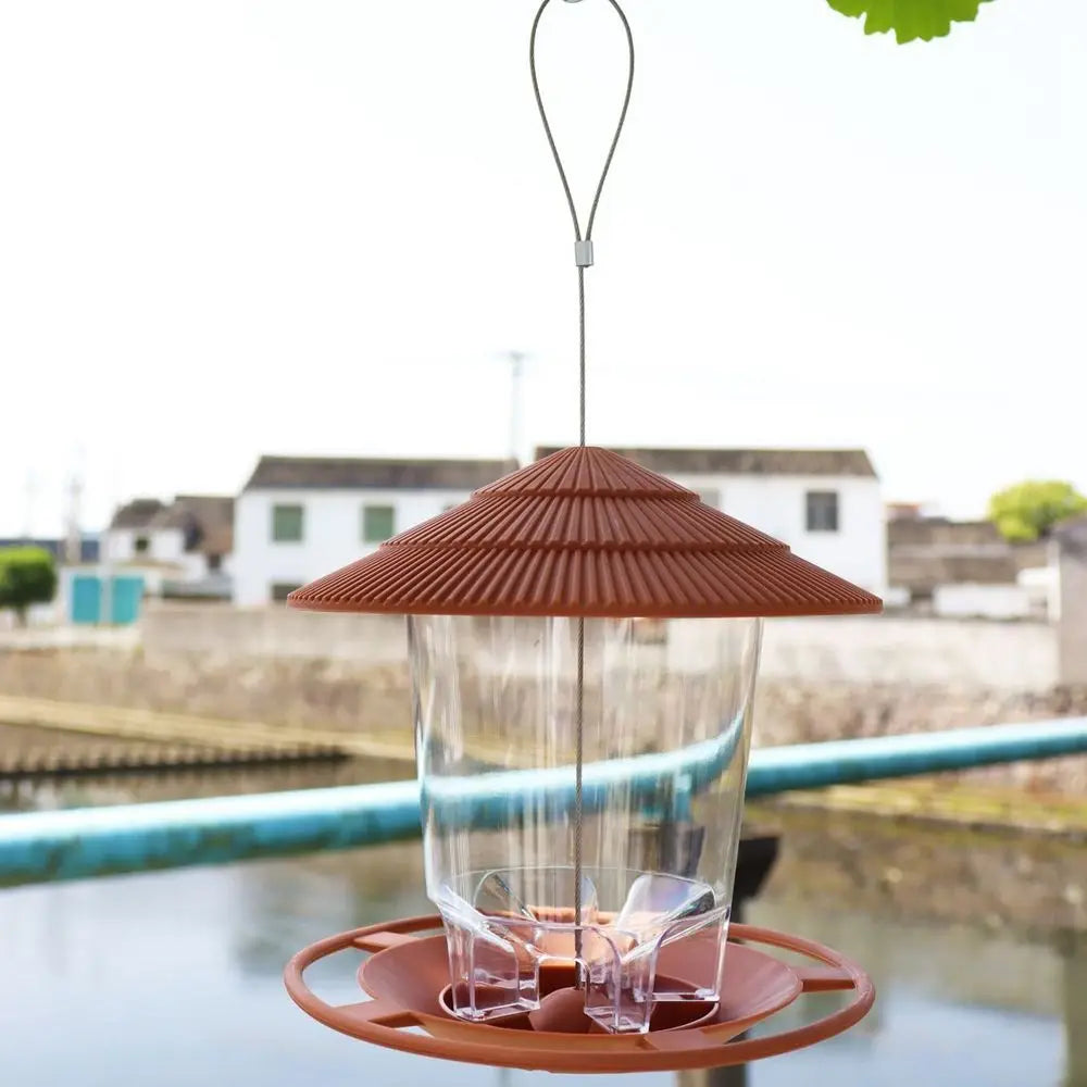 Gazebo Waterproof Outdoor For Pet Garden Feed Station Food Container Feeding Tool Bird Supplies Bird Feeder