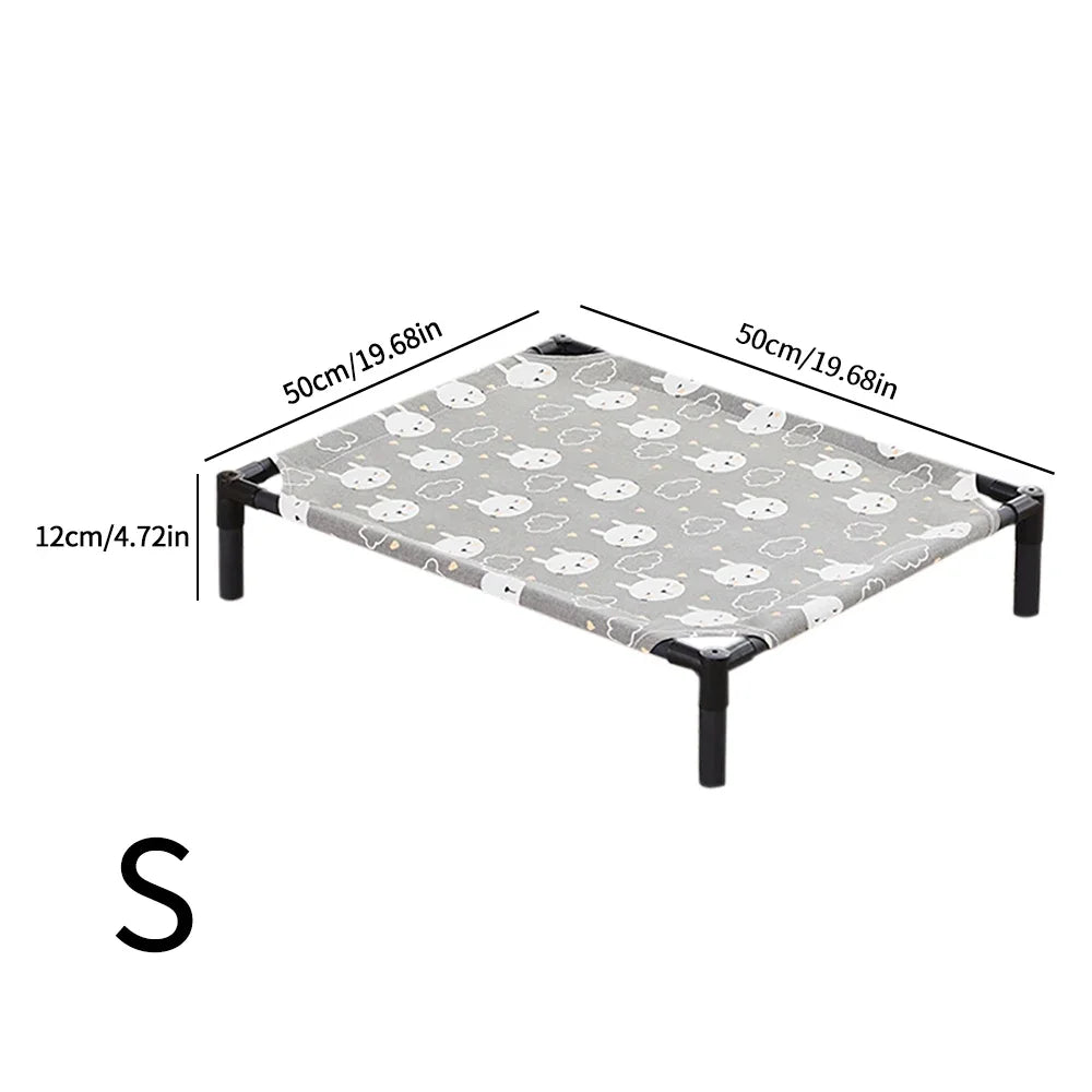 Pet Camping Bed Elevated Bed for Dogs Folding Puppy Camping Bed Cat House Portable Removable Washable Puppy Beds Dog Hammock