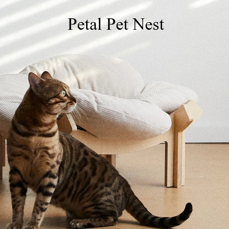 Petal Cat Bed Nest Mat Indoor Sleeping Cushion Small Dog Bed Nest Cats Portable Kitten Soft Beds Comfortable Pets Supplies