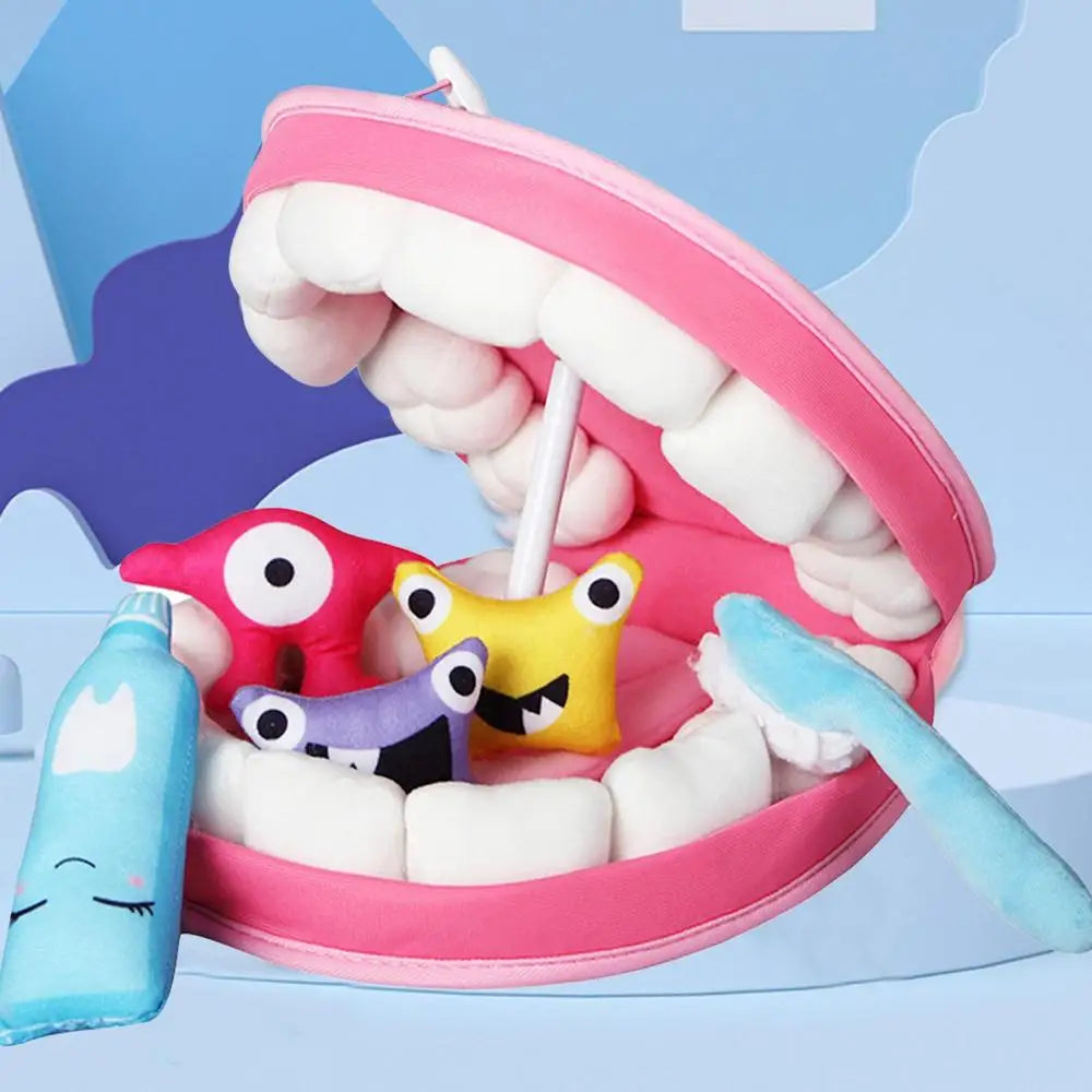 Dentist Toys for Preschool Educational Children Role Play Toys Teeth  Brushing Toys Cute Early Education Cartoon Tooth Brushin