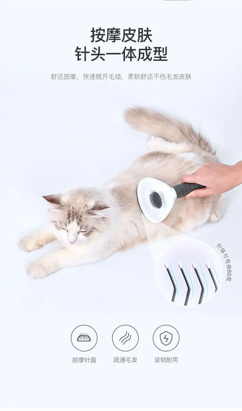 Go to Furless Pet Hair Brush for grooming dogs' hair and pet cats' fur. This is a special tool for cleaning long-haired pets.