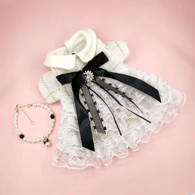 Pet Cat Dress Clothes Christmas Dog Dress Dog Slip Dress ，Coat Dress Red Skirt Costume Pet Cat Warm Dress Bow Skirt Pet Costume