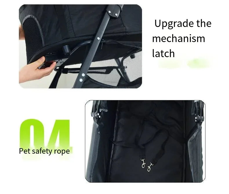 Pet Car Lightweight Foldable Designed Specifically for Walking Dogs Babies and Medium-sized Outdoor Equipment for Dogs and Cats