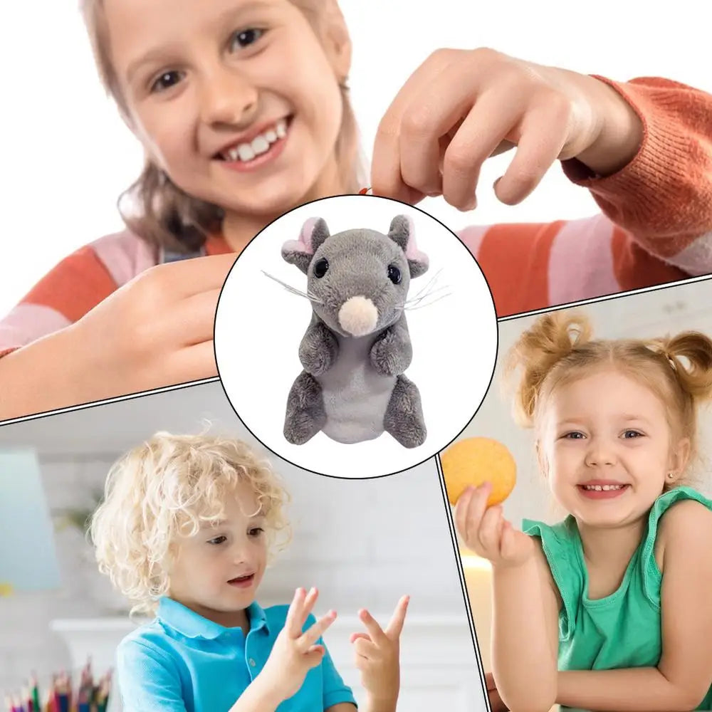Animal Finger Puppets Mice Storytelling Role Play Toys Stuffed Animal Fingers Puppets Plush Interactive Toys For Storytelling