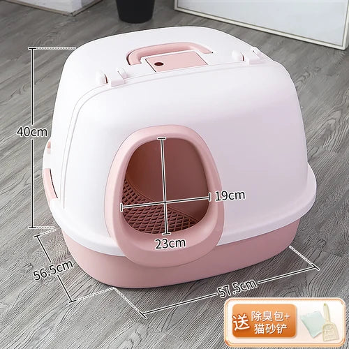 Cat Litter Box Fully Enclosed Oversized Hallway Supply Tray Oversized Long Aisle Drawer Pet Toilet Furniture Supplies