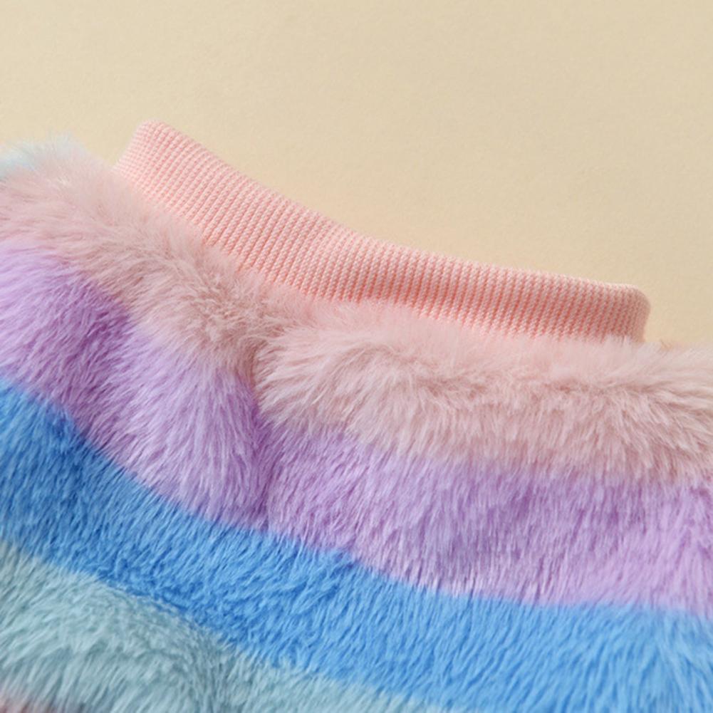 Winter Pet Dress Cute Pet Outfit Fashionable Winter Warm Pet Dress for Small Medium Dogs Cats Comfortable Plush Skirt