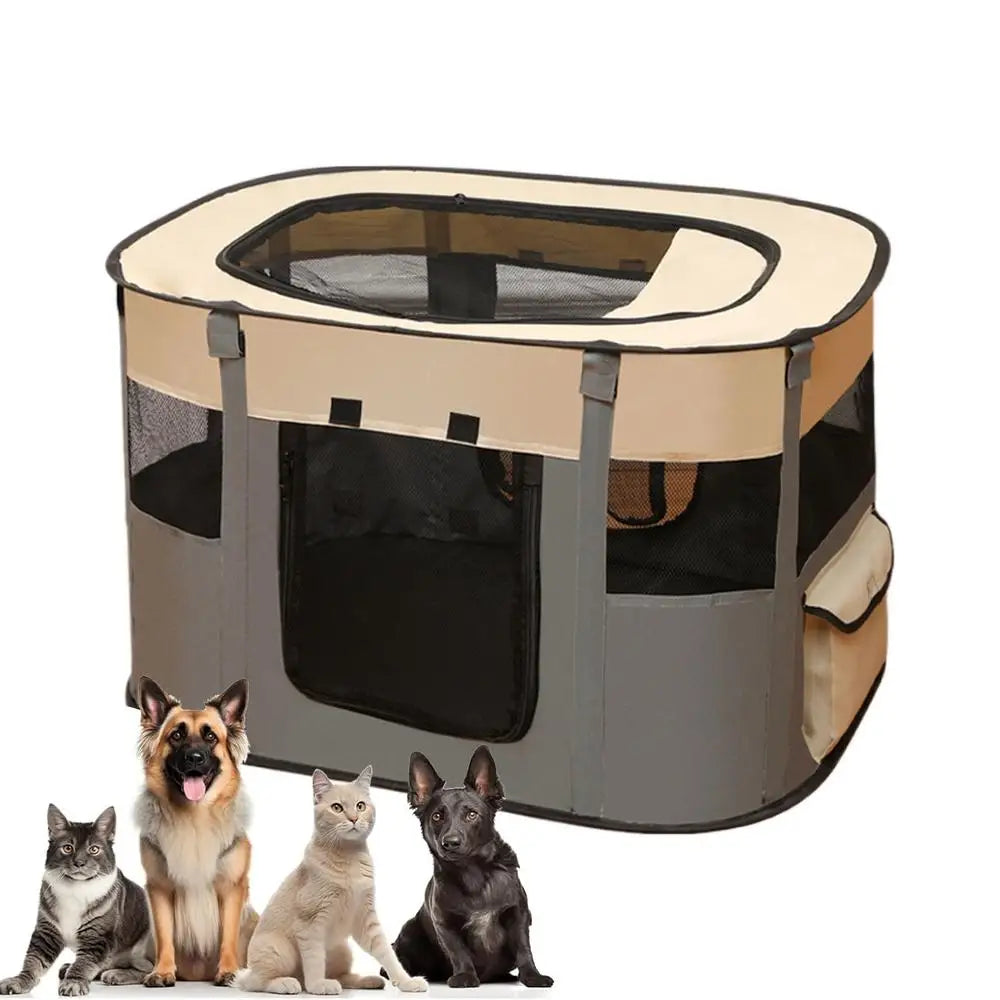 Pet fence Dog Enclosure Foldable Puppy Playpen Portable Pet Tent Large Enclosure Summer Pet Tent For outdoor and indoor