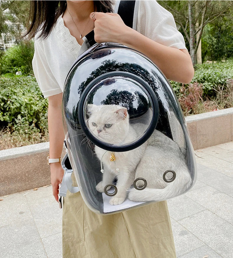 Pet Cat Carrying Bag Portable Pet Dog Carrier Bag Transparent Cat Carrying Bags Transport Carrier Space Capsule Bag Pets