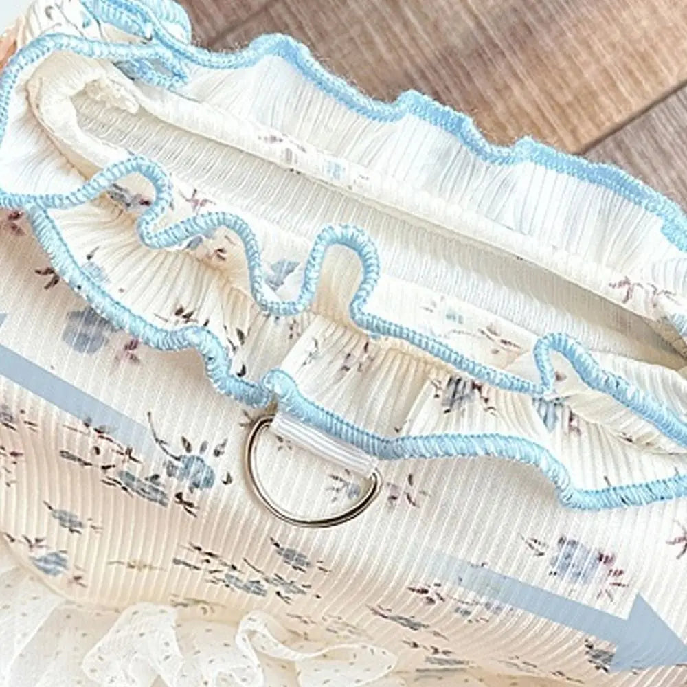 Pet Costumes Summer Thin Pet Floral Dress Sleeveless Comfortable Dog Skirt Breathable Puppy Sweatshirt For Small Dog Cat