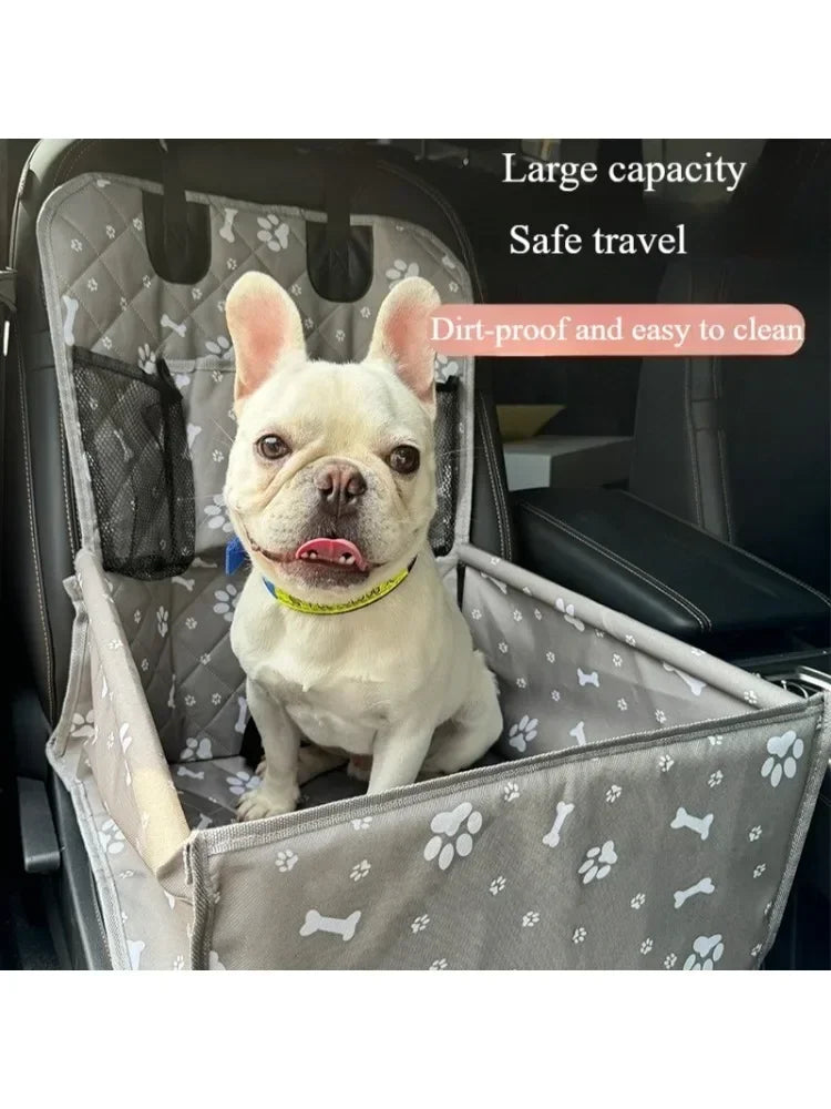 Pet car bag, portable pet pad for cats and dogs to store when going out, foldable, large-capacity cat and dog car carrying pad