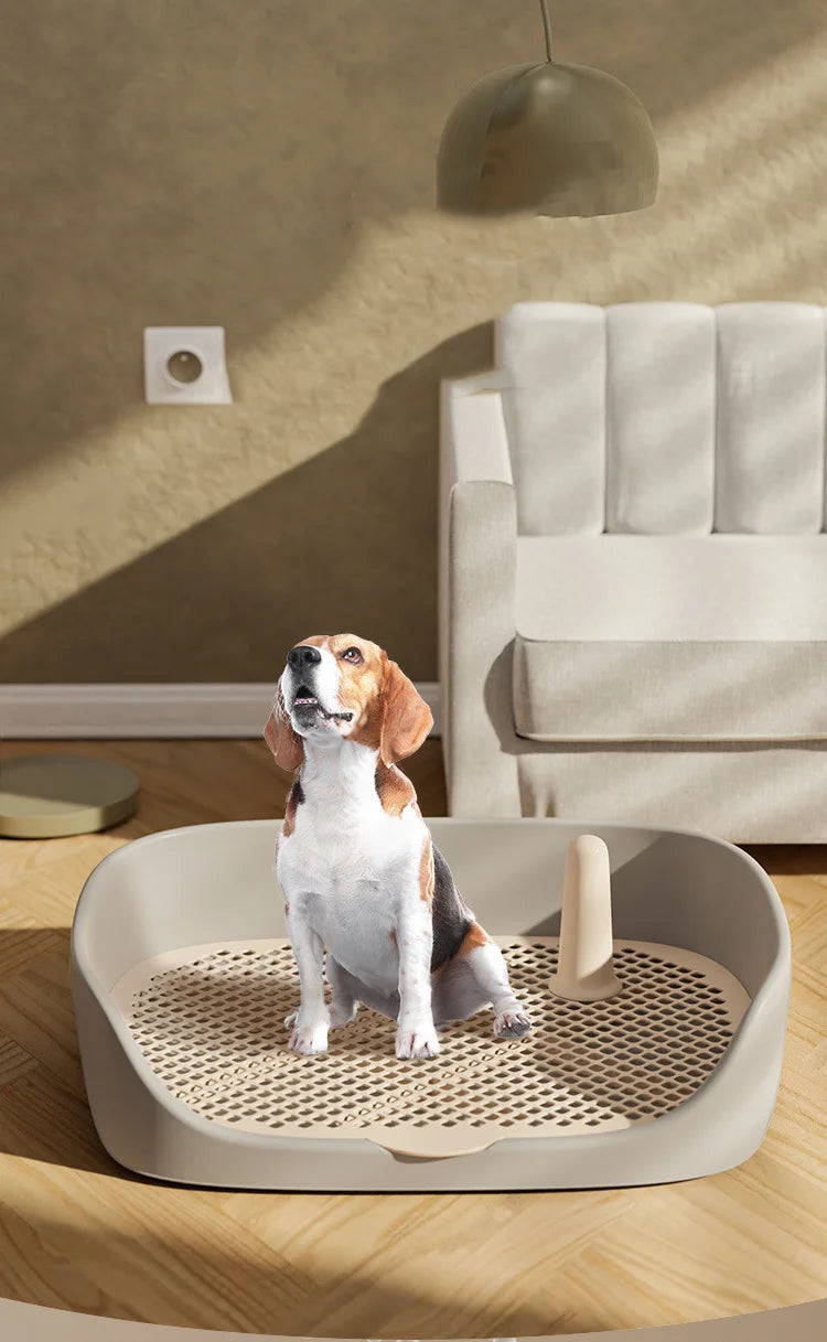 Pet toilet, dog litter box, cat litter box, semi enclosed pet toilet, large pet supplies with flushing function