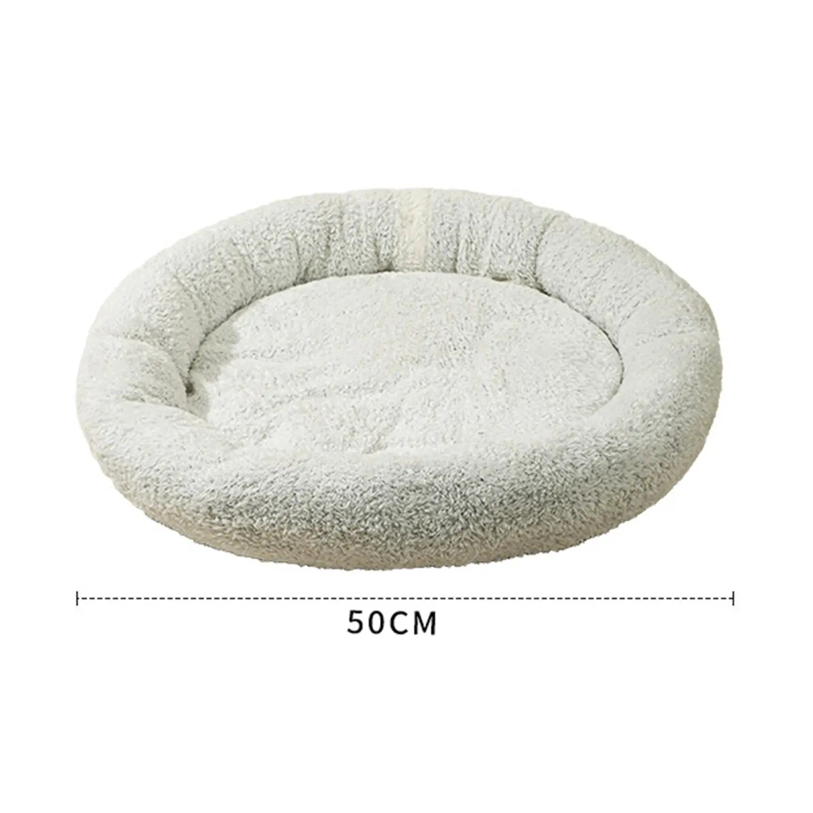 Luxurious Round Pet Bed for Furry Friends - Cozy Haven for Small