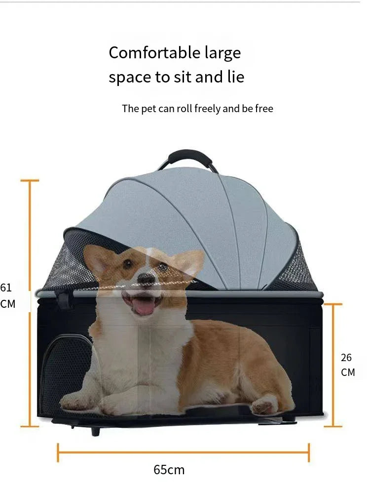 Pet Car Lightweight Foldable Designed Specifically for Walking Dogs Babies and Medium-sized Outdoor Equipment for Dogs and Cats