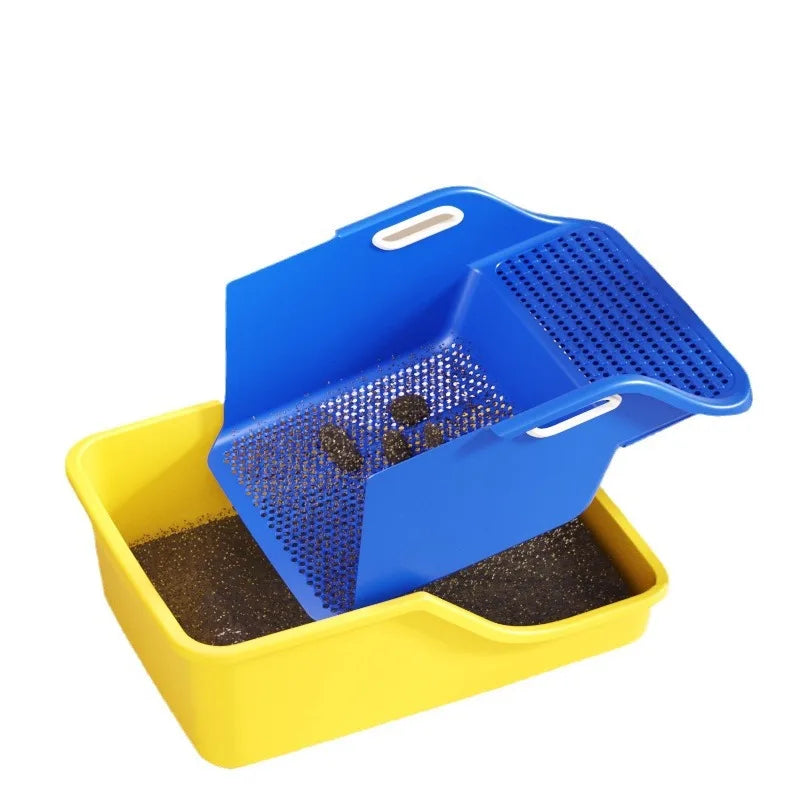 Cat Supplies Toilet Cat Litter Box Semi-closed Extra Large Size To Prevent Splashing Outside Automatic Litter Box