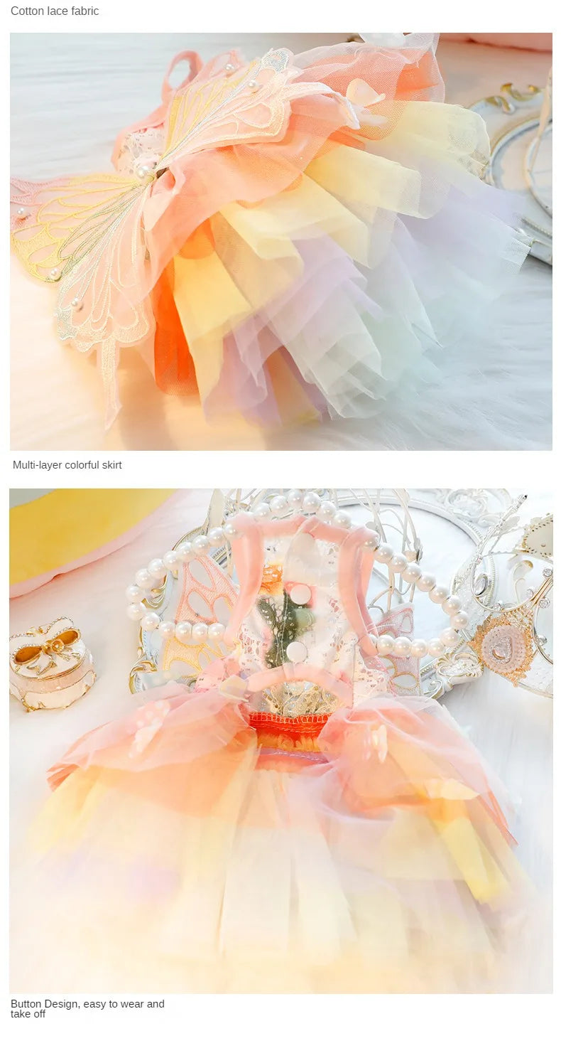 Summer Pet Princess Clothes Pet Dog Dress For Dogs Skirt Dog Wedding York chihuahua poodle For Dogs Skirts Cat Dresses