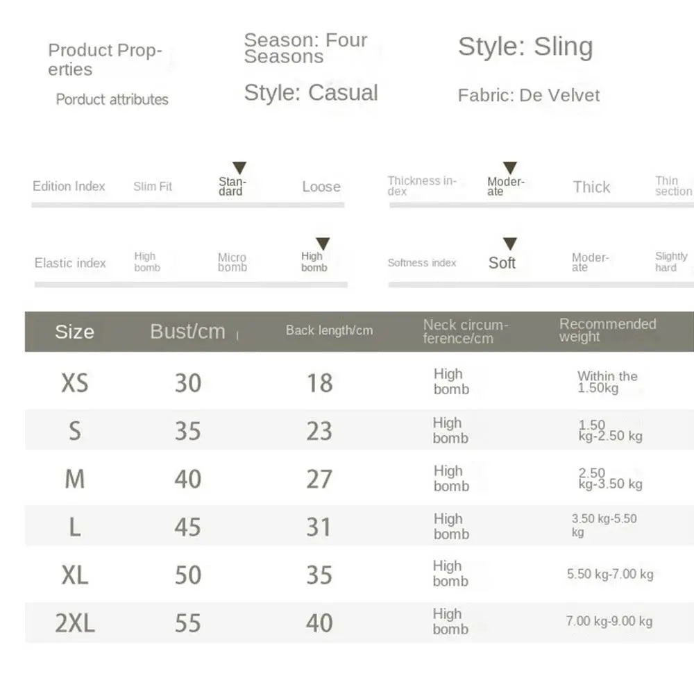 1 Pc Fashion Printed Design Thin Strap Dogs Vest Comfortable Fabric Small Pet Dress Spring Summer Puppy Wearing Costume