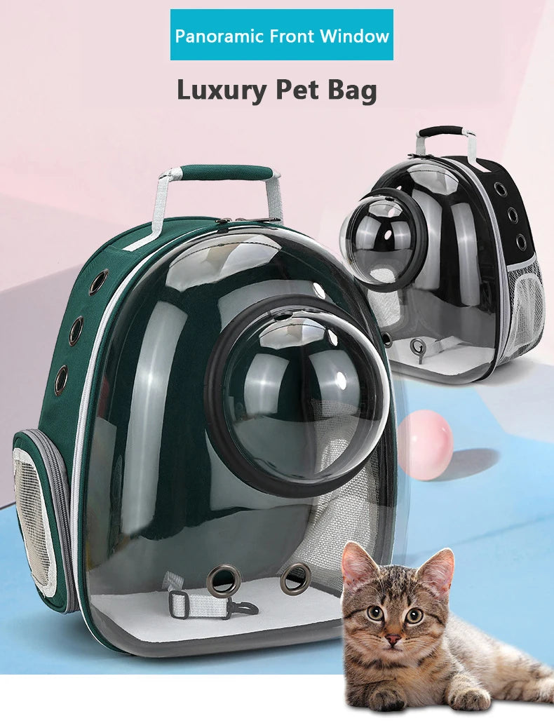 Pet Cat Carrying Bag Portable Pet Dog Carrier Bag Transparent Cat Carrying Bags Transport Carrier Space Capsule Bag Pets