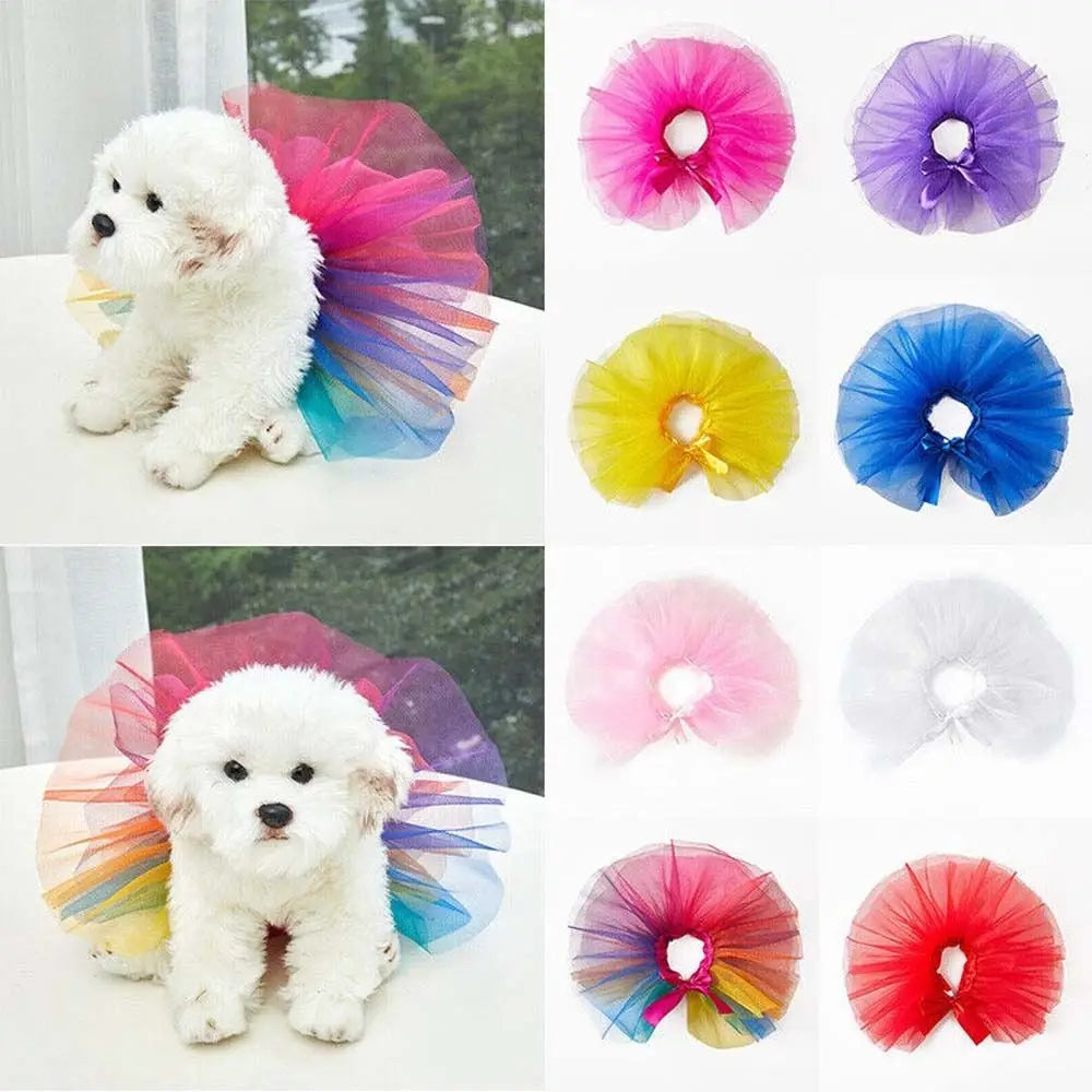 Fashion Tutu Dress Apparel For Small Medium Dog Teddy Schnauzer Pet Costume Pet Supplies Dog Dress Dog Skirts Puppy Clothes