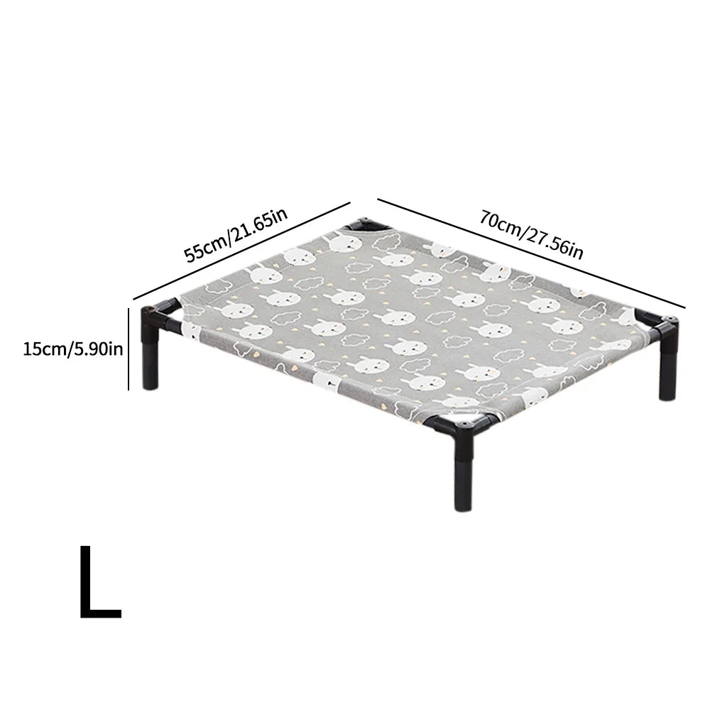 Pet Camping Bed Elevated Bed for Dogs Folding Puppy Camping Bed Cat House Portable Removable Washable Puppy Beds Dog Hammock