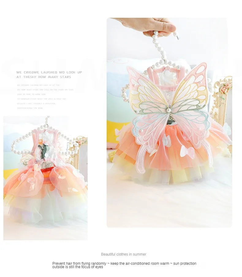 Summer Pet Princess Clothes Pet Dog Dress For Dogs Skirt Dog Wedding York chihuahua poodle For Dogs Skirts Cat Dresses