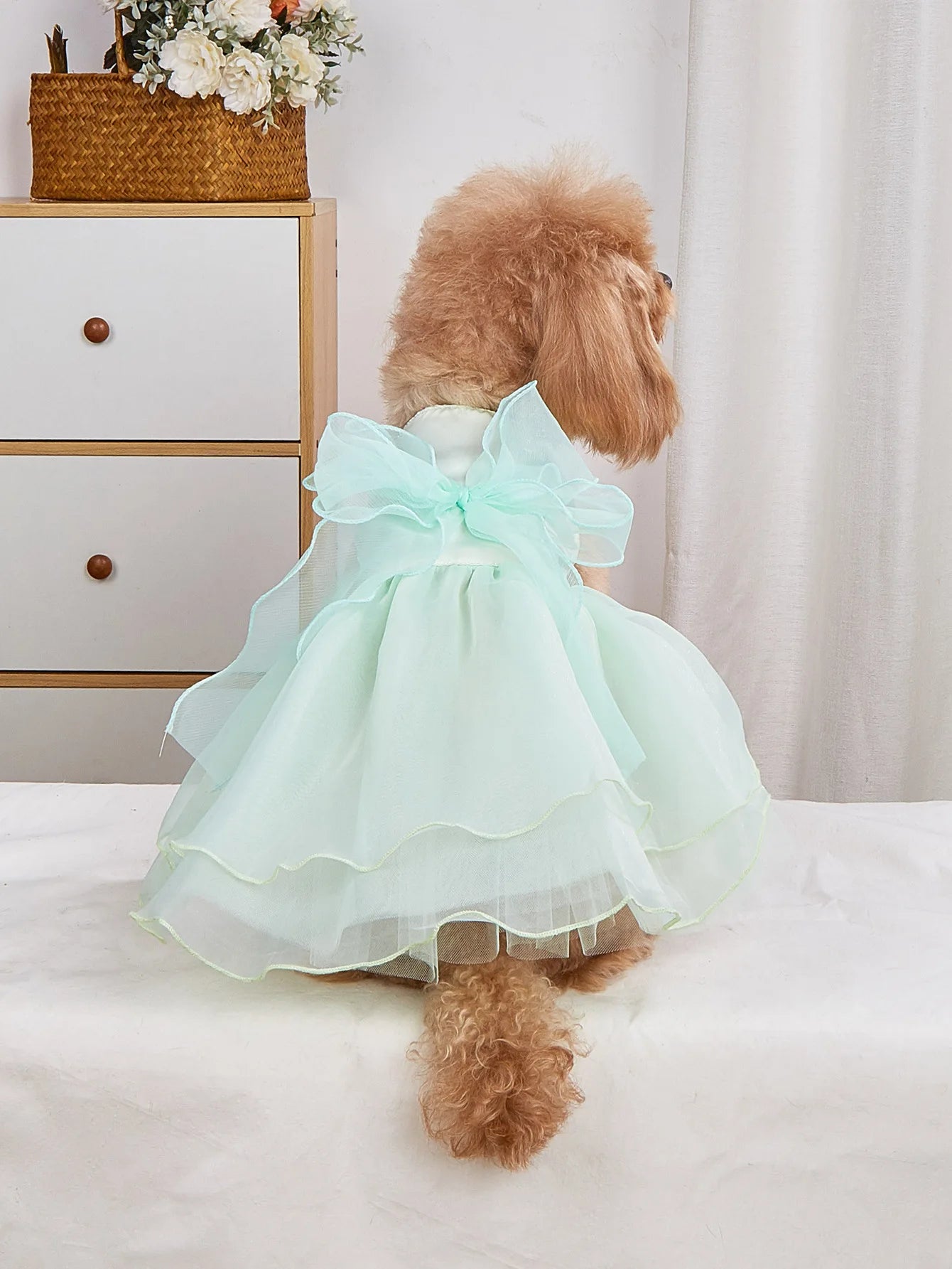 Pet Clothes Dog Wedding Dress Prom Party Princess Dresses for Small Dogs Luxury Dog Clothes Puppy Cat Costume White Pet Supplies