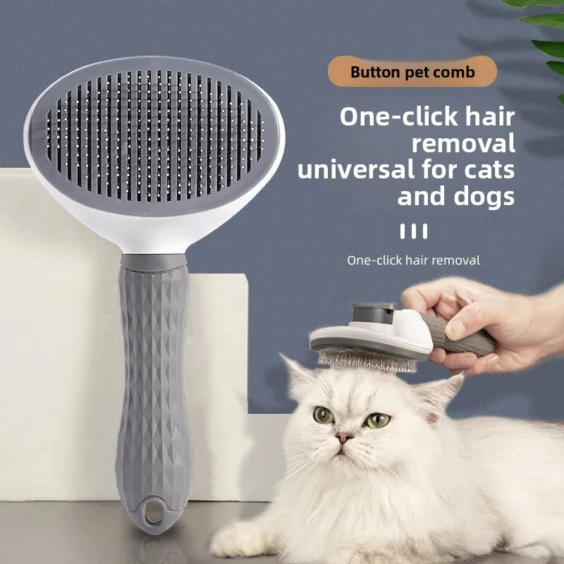 Go to Furless Pet Hair Brush for grooming dogs' hair and pet cats' fur. This is a special tool for cleaning long-haired pets.