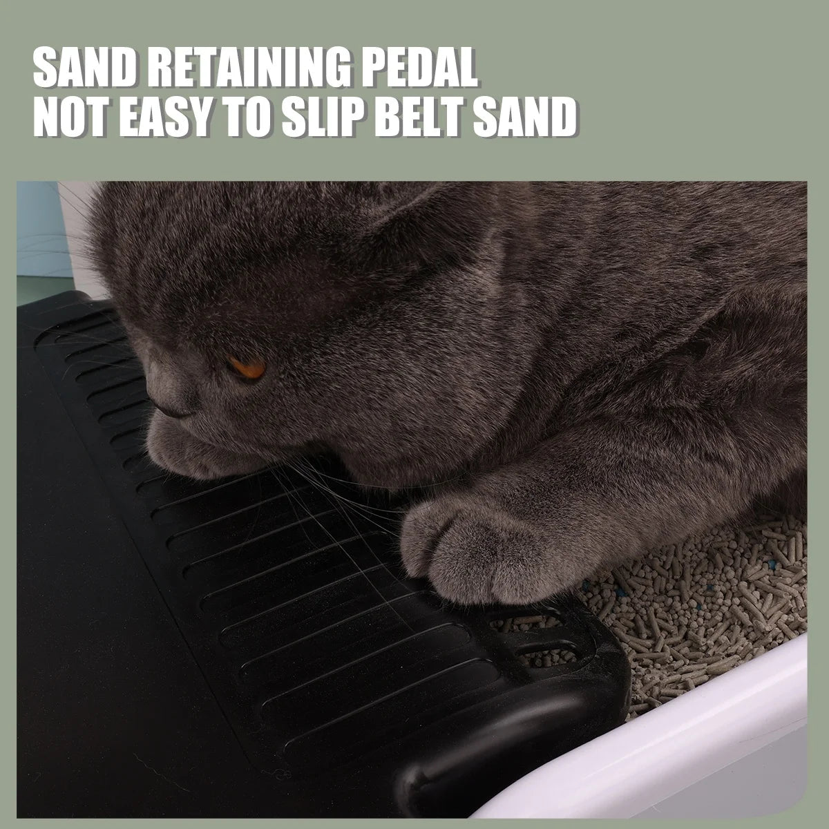 Cat Litter Box, Large Semi-enclosed Cat Toilet, Plastic Large Space, High Fence Cat Litter Box, Pet Supplies