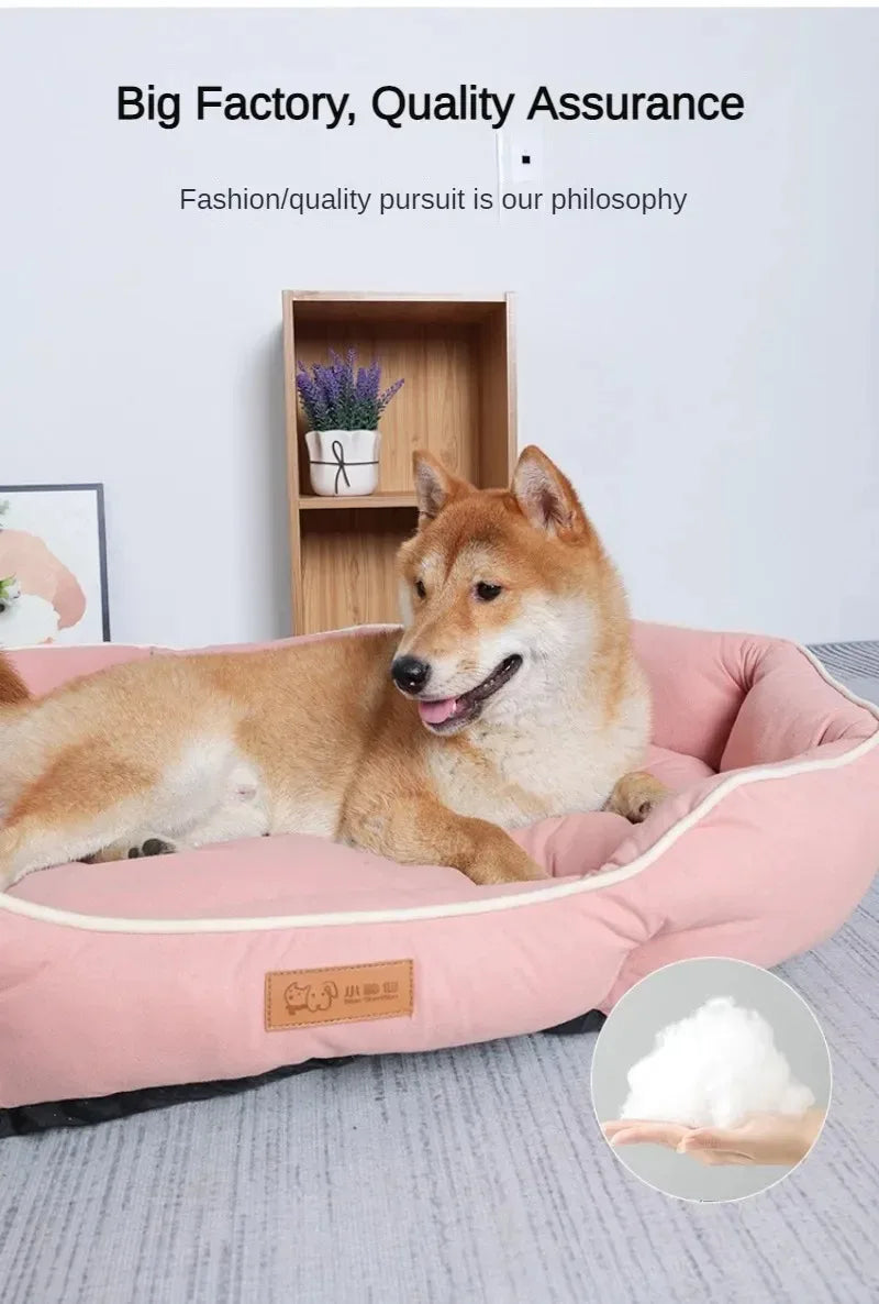 Pet Beds for Dogs Home Dog Bed Large Dog Kennel Accessories Washable Big Bedd Supplies Plush Mat Accessoires Underpad Bedding