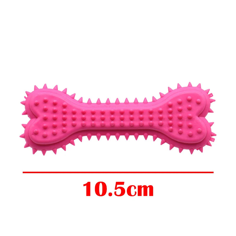 Pet Toys for Small Dogs Rubber Resistance To Bite Dog Toy Teeth Cleaning Chew Training Toy Ball Interactive Toys Pet Supplies