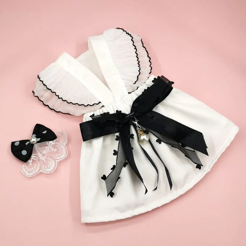 Cat Dress Clothes Pet Dog Bowknot Wedding Suit Dress Cat Dog Dress Teddy Gauze Skirt Puppy Clothes Pomeranian Cat Princess Skirt