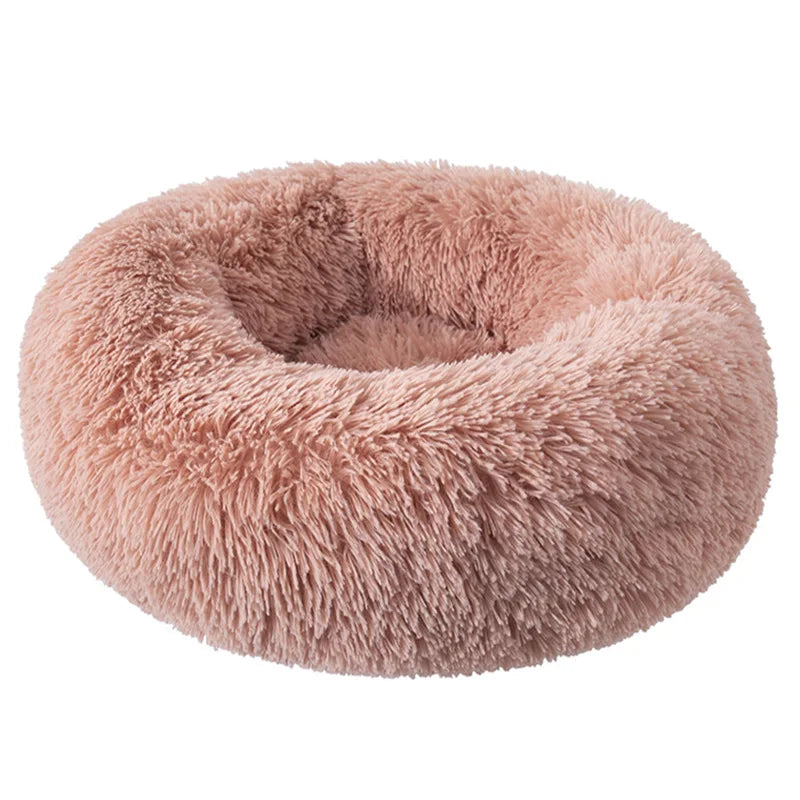 Pet Bed for Dog Extra Large Dog Round Kennel Breathable Solid Houses for Large Dogs Cat Beds Plush Donut Sleeping Bag Anti-Slip