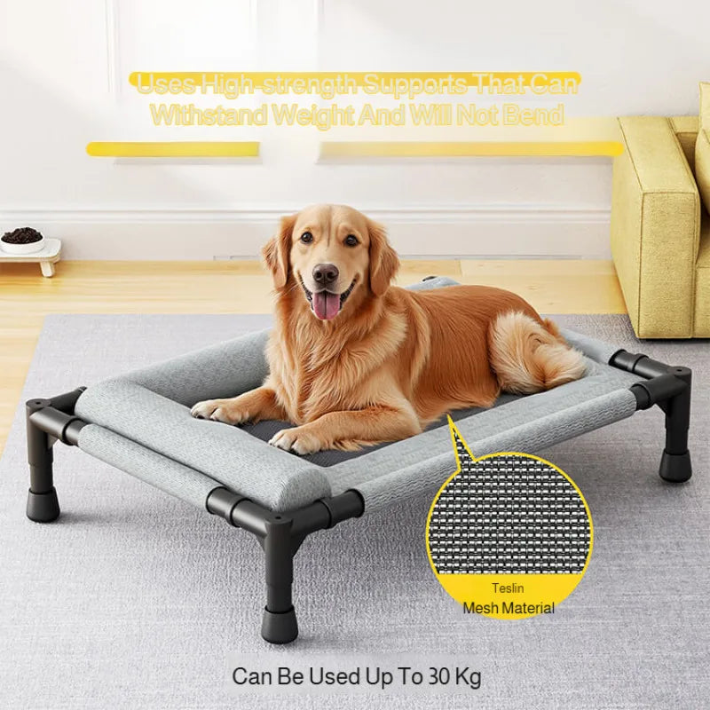 Pet Floor-Off Bed Breathable Mesh Pet Bed Four Seasons Universal Pet Bed Detachable And Washable Moisture-Proof And Waterproof