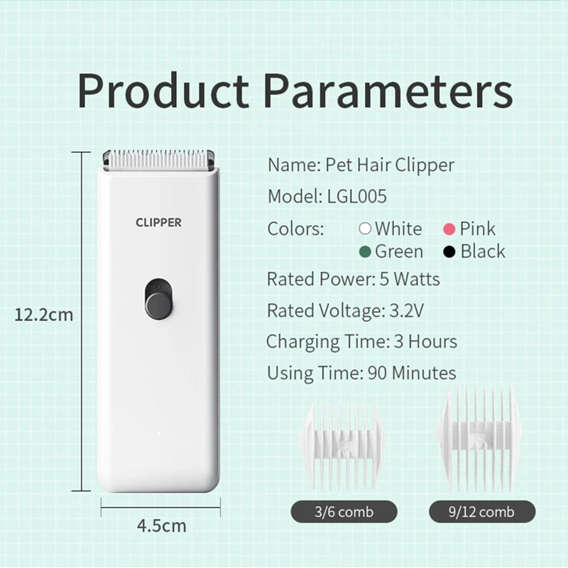 Pet Grooming  Kittens And Puppies Mute Electric Push Clippers Electric Waterproof Professional Shaving