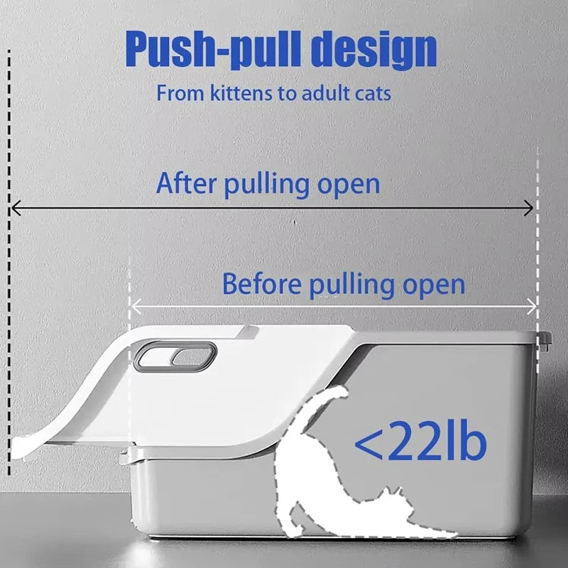 Cat Supplies Toilet Cat Litter Box Semi-closed Extra Large Size To Prevent Splashing Outside Automatic Litter Box