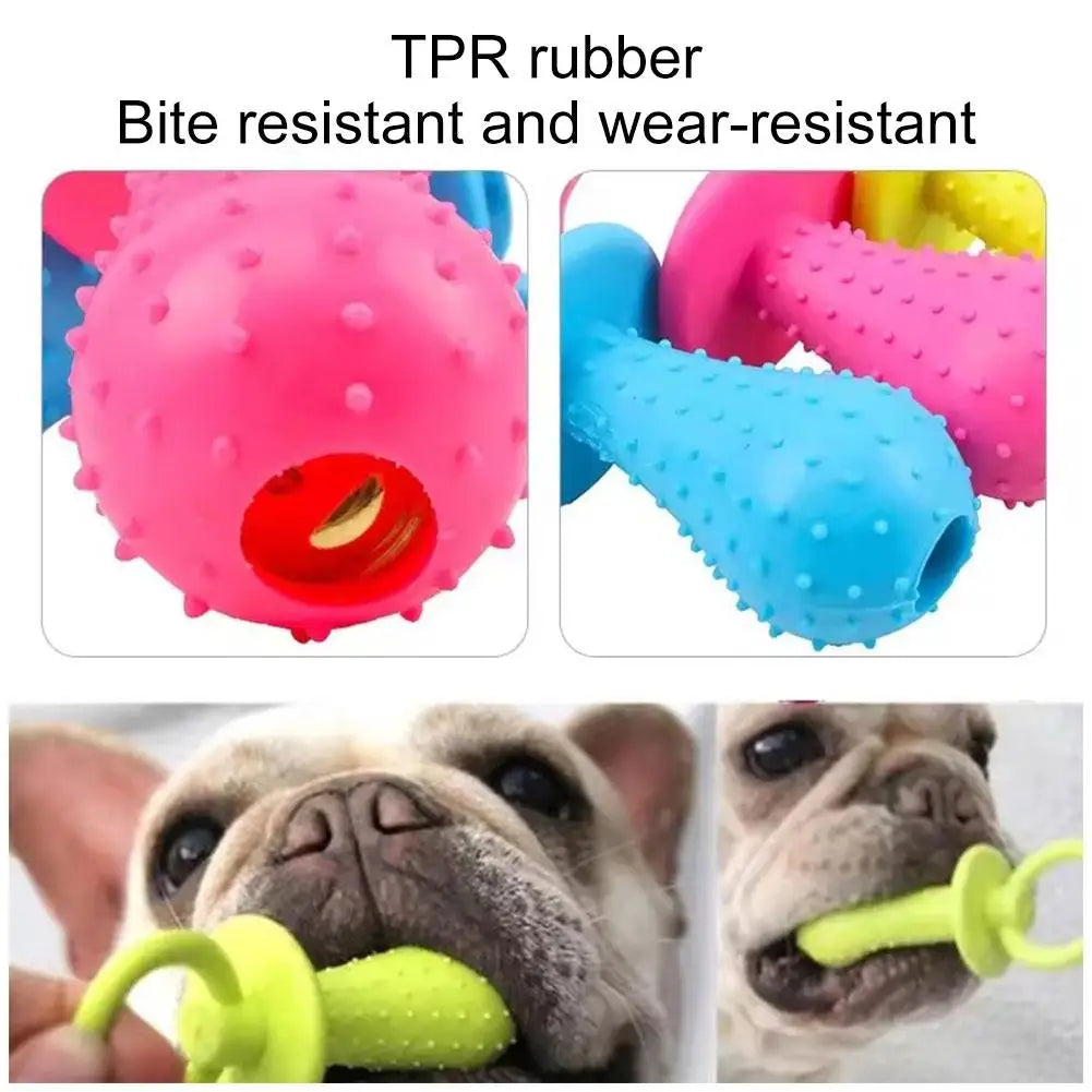 Pet Toys for Small Dogs Rubber Resistance To Bite Dog Toy Teeth Cleaning Chew Training Toys Pet Supplies Puppy Dogs