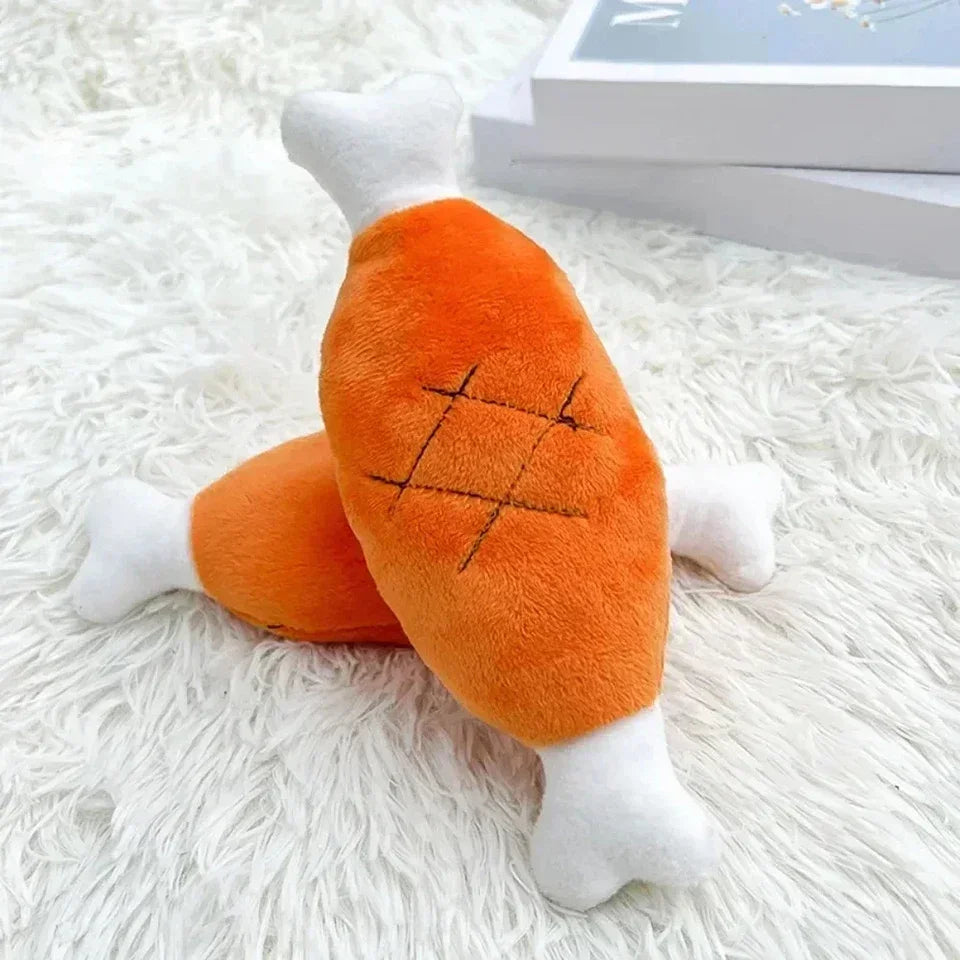 Plush Cartoon Puppy Dog Toys Pet Chew Squeak Toys Small Dogs Teeth Grinding Bite Resistant Relieve Boredom Play with Pet Toys