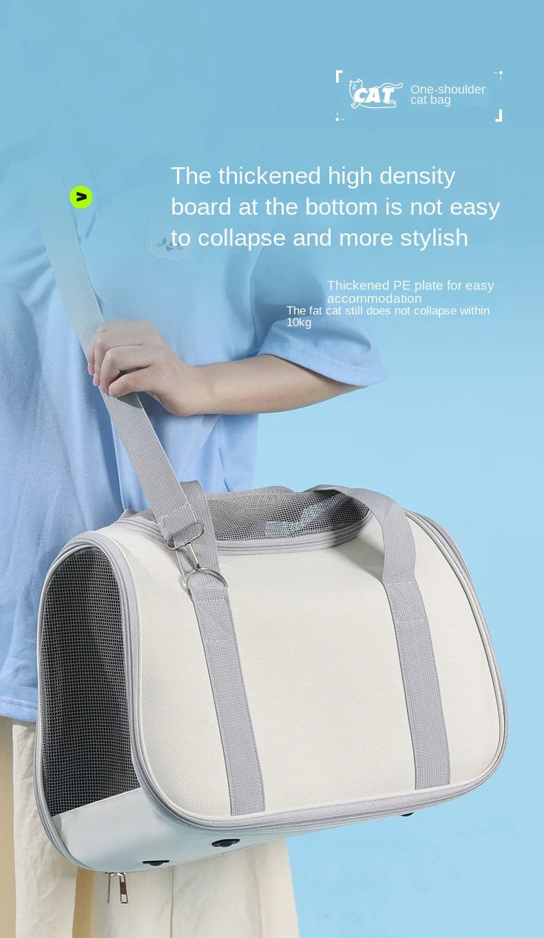 Pet Outing Portable Cat Dogs Handbag Summer Breathable Carrier Travel Puppy Kitten Single Shoulder Bag Pet Carrying Bag Supplie