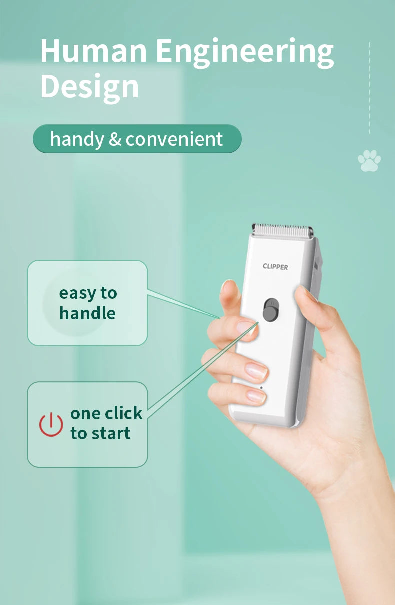 Pet grooming hospital for cats and dogs, low-noise electric push shear, electric waterproof, professional wireless shaving