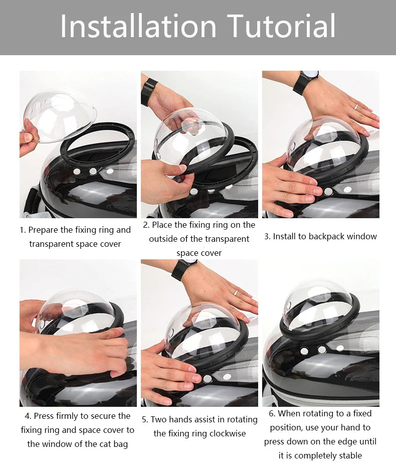 Pet Cat Carrying Bag Portable Pet Dog Carrier Bag Transparent Cat Carrying Bags Transport Carrier Space Capsule Bag Pets