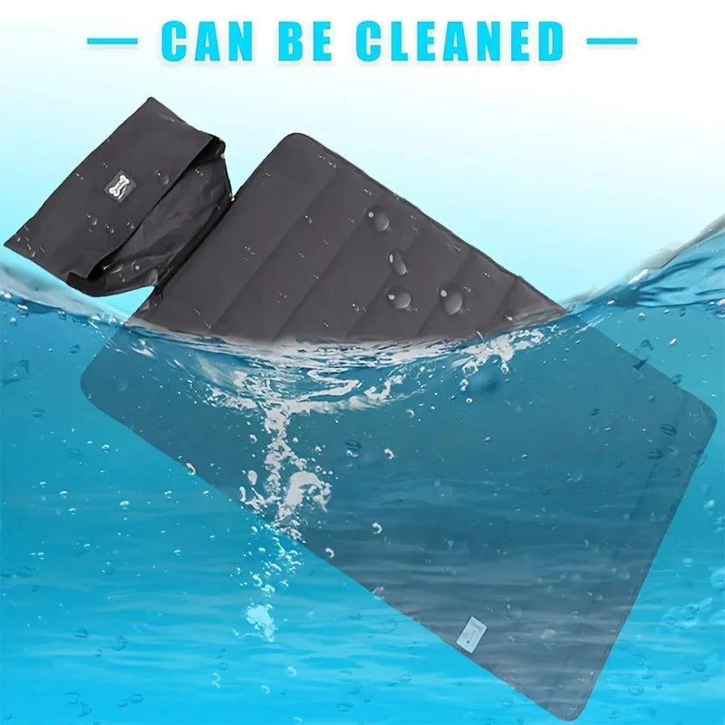 100x70cm Portable Pet Mat Foldable Travel Mat with Storage Bag Resistant Pad for Dogs Cats Outdoor Indoor All Season Use
