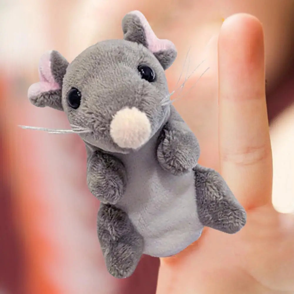 Animal Finger Puppets Mice Storytelling Role Play Toys Stuffed Animal Fingers Puppets Plush Interactive Toys For Storytelling