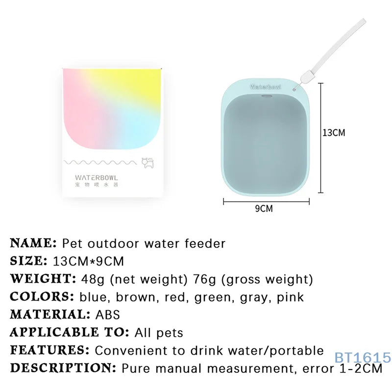 Pet Travel Water Bottle Portable Pet Dog Water Bottle Dog Cat Outdoor Water Dispenser Water Bottle Pet Supplies