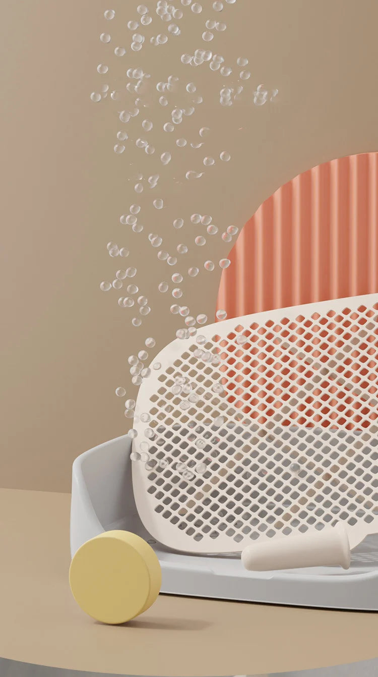 Pet toilet, dog litter box, cat litter box, semi enclosed pet toilet, large pet supplies with flushing function