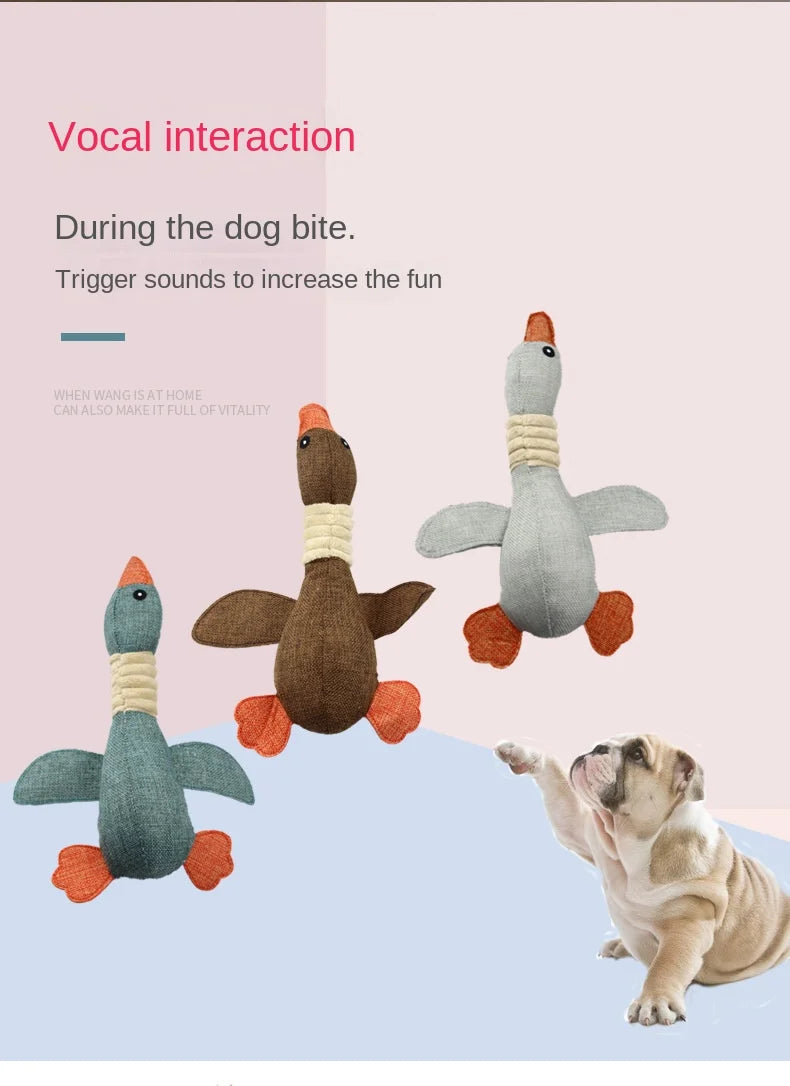 New Pet Toys, Wild Goose, Sound-Resistant, Bite-Resistant, Teeth-Cleaning, Dog and Cat Pet Supplies